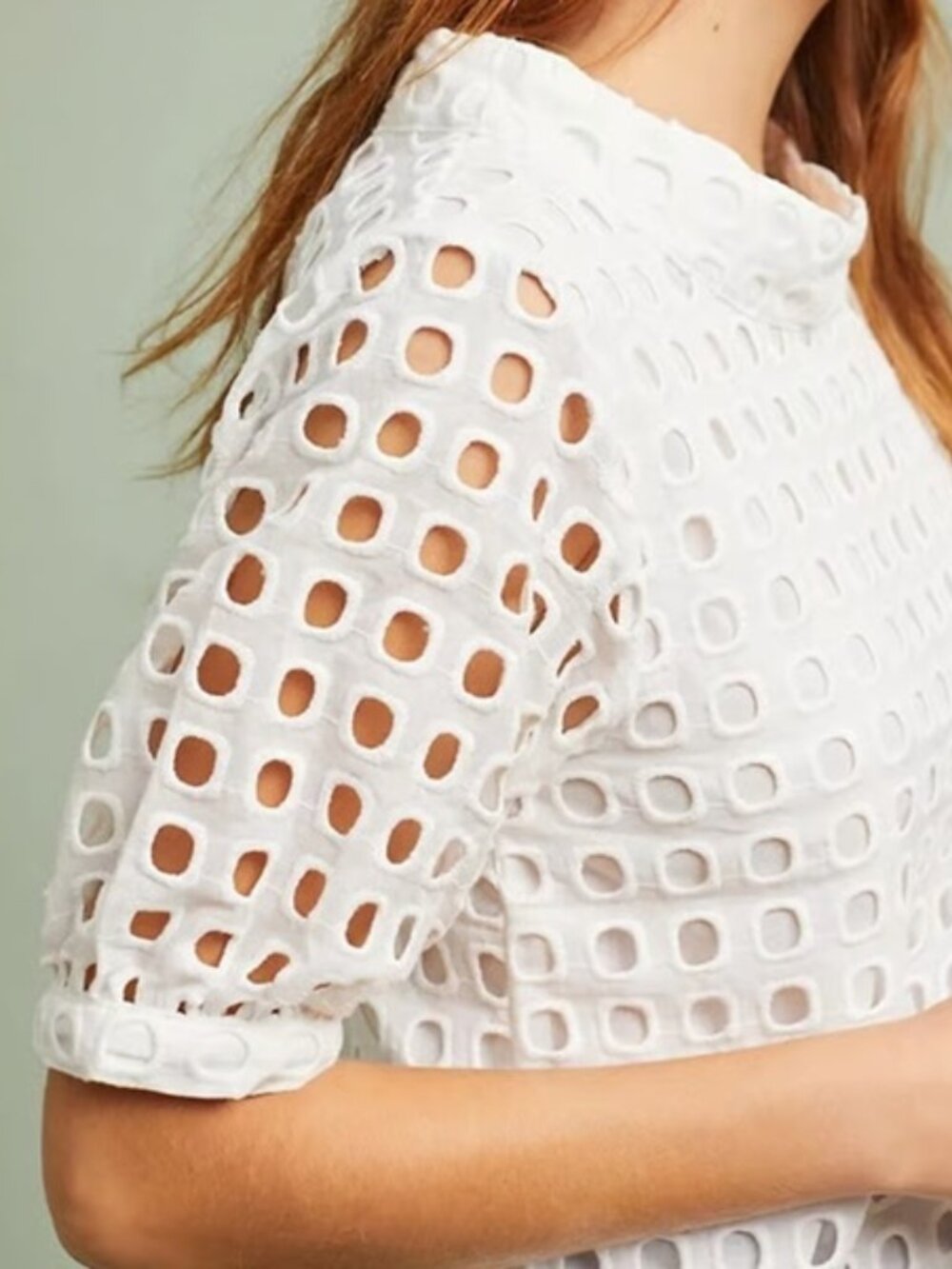 NWT Anthropologie Endora Eyelet Top Size 10 - Picture 2 of 4